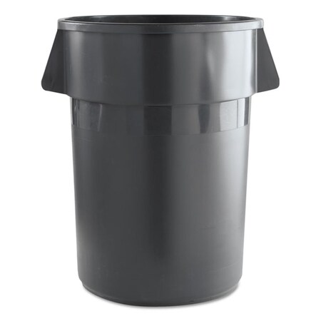 Pinpoint 44 gal Round Waste Receptacle - Plastic, Gray PI3204970